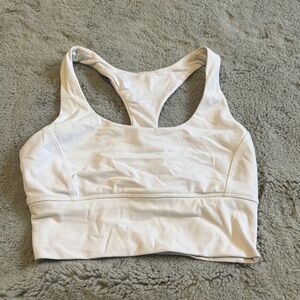 Women's White Sports Bra